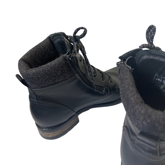 Taos CutieWomen’s Black Leather Hiking Gorpcore Size 8.5 - Picture 7 of 12